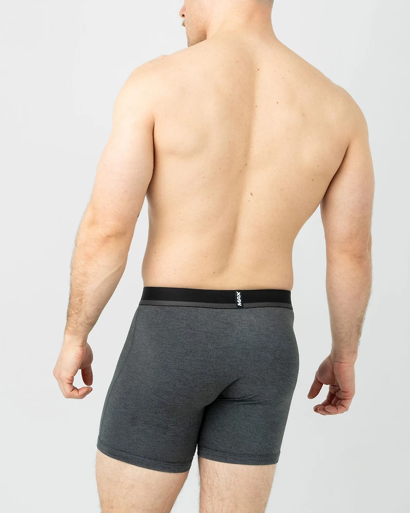 Max Boxer Brief – 6" : Charcoal