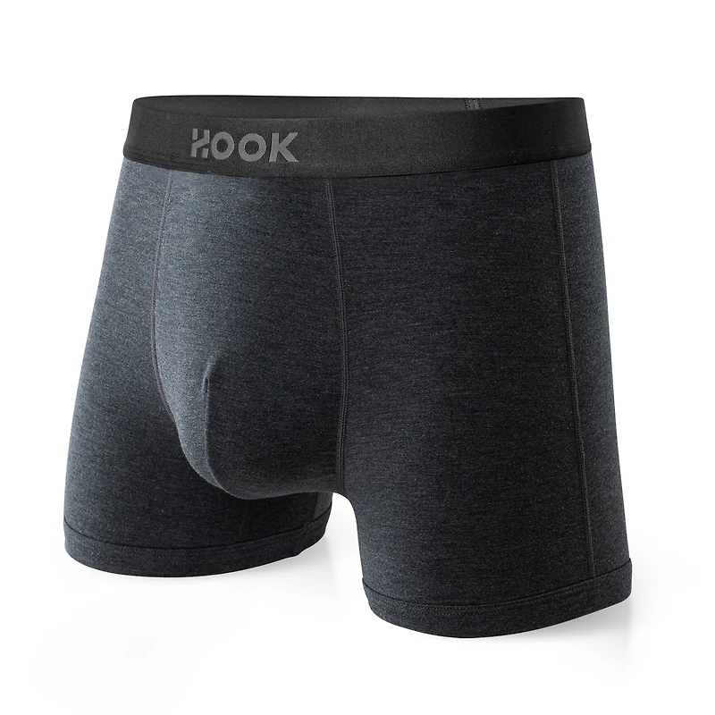 3 Boxers courts Max Premium – 3,5 po : Noir, bleu marin, charcoal