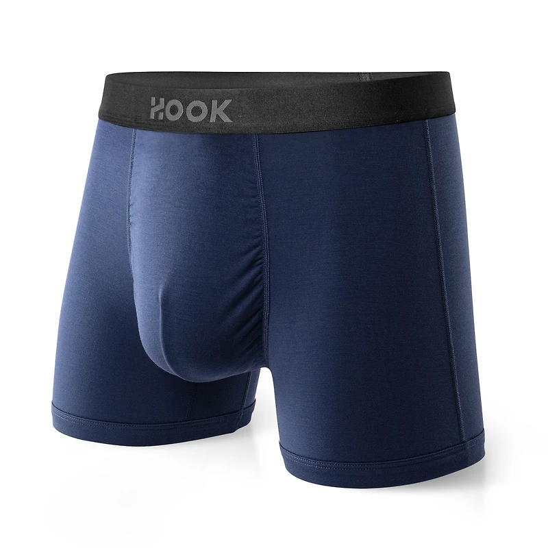 3 Boxers courts Max Premium – 3,5 po : Noir, bleu marin, charcoal