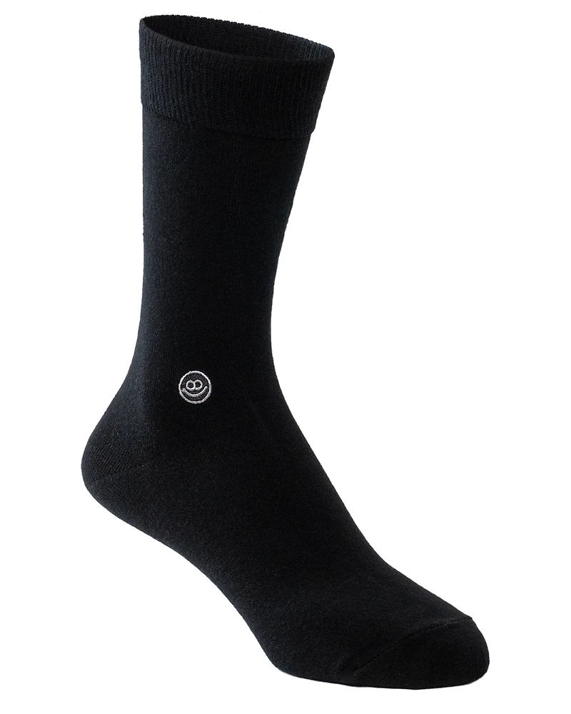 Hook - Crew Sock : All Black 