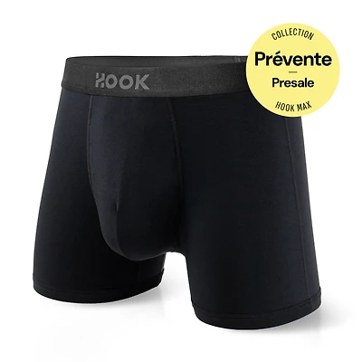 Boxer court Max : Noir Carbone