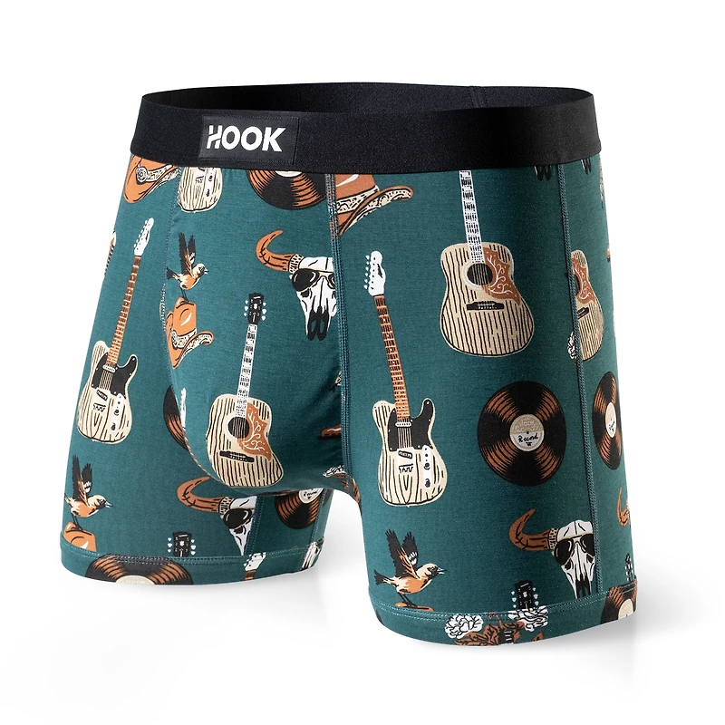 5 boxers courts Max : 1X Noir, Bleu Marin, Charcoal, Aloha et Cowboy