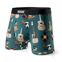 5 boxers courts Max : 1X Noir, Pigeon, Bleu Urbain , Aloha et Cowboy
