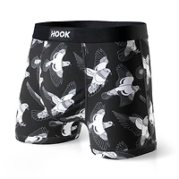 5 boxers courts Max : 1X Noir, Pigeon, Bleu Urbain , Aloha et Cowboy