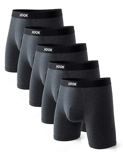 5 boxers Max : Charcoal