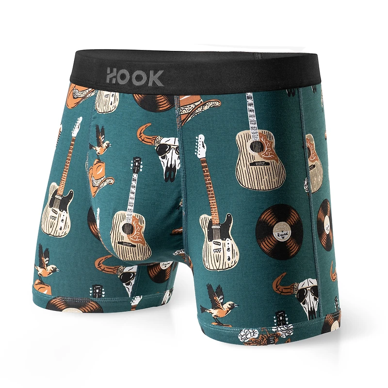 5 boxers courts Max+ 1X Noir, Bleu marin, Charcoal, Cowboy et Floral