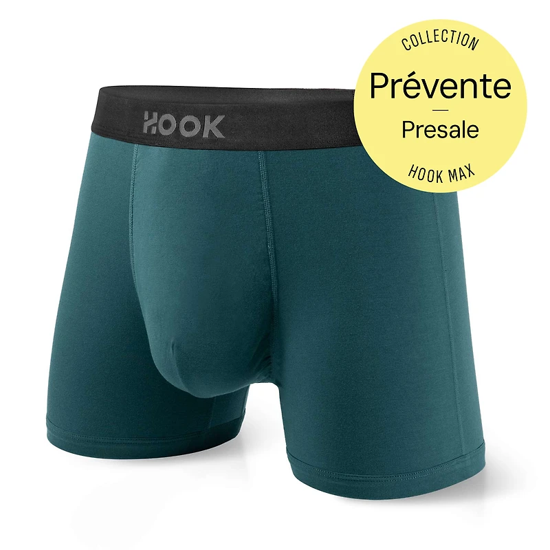 Boxer court Max+ – 3,5 po : Vert Atlantique