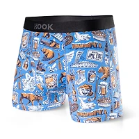 Pack#8 : 5 boxers courts Max 1X Palmiers, Québec, Requins, Orange et Indigo