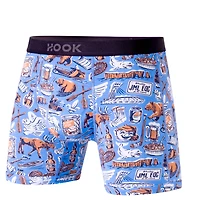 Pack#8 : 5 boxers courts Max 1X Palmiers, Québec, Requins, Orange et Indigo
