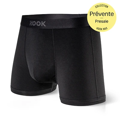 Boxer court Max – 3,5 po : Noir Carbone