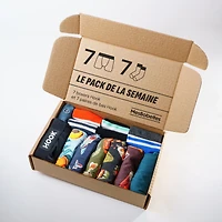 Pack de la semaine: 7 boxers Hook et paires bas