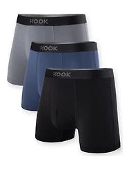 3 Boxer Briefs Max Premium – 3.5 in.: Black, Navy, Charcoal