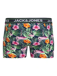 Boxer court Pink Flamingo : Green Flower