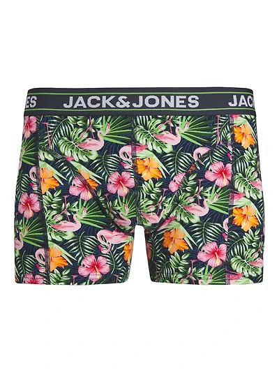 Boxer court Pink Flamingo : Green Flower