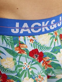 Boxer court Pineapple : Fleurs Rouges