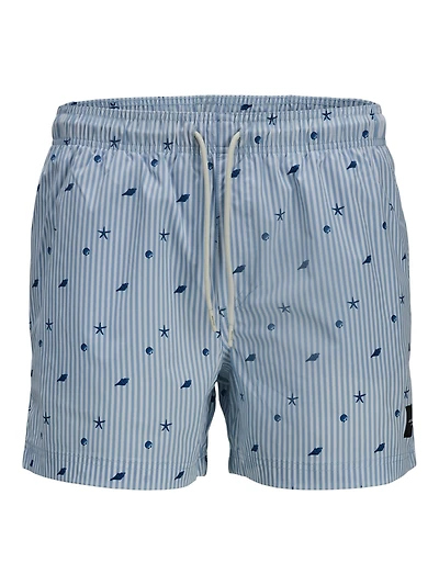 Maillot de bain Maui Stripe: Cashmere Blue