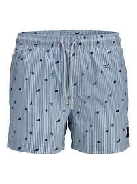 Maillot de bain Maui Stripe: Cashmere Blue