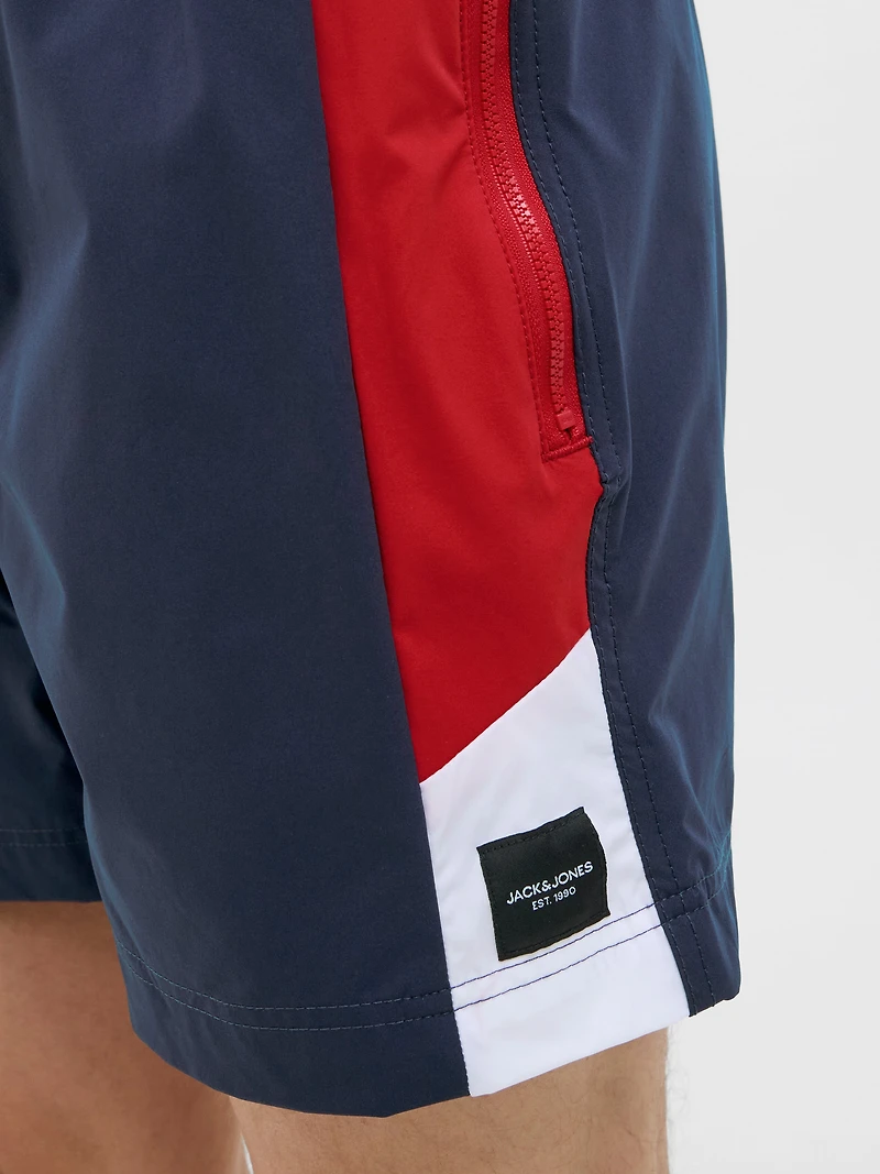 Maillot de bain Maui Blocked Zip : Navy Blazer