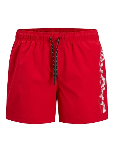 Maui Splice Logo Swimsuit: True Red