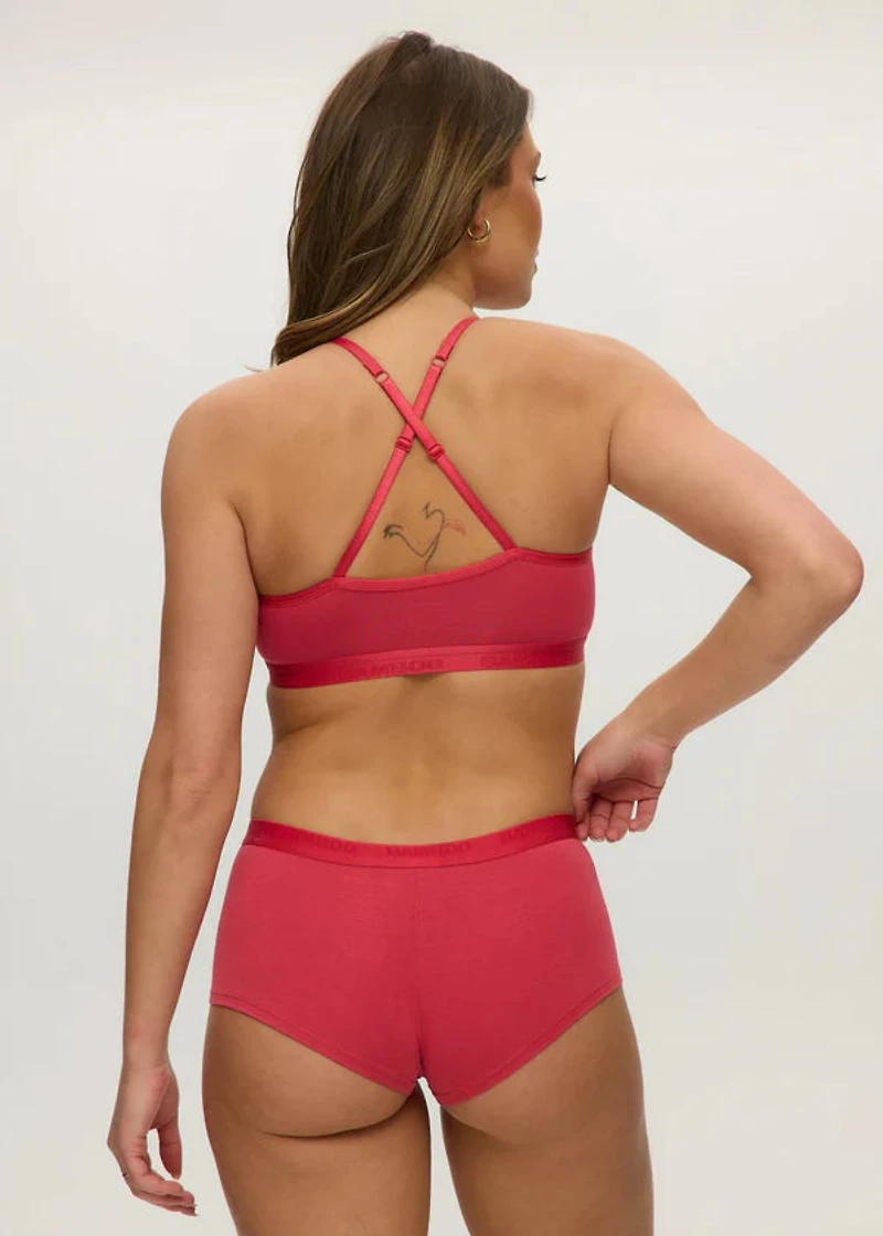 Soutien-gorge haut tonifié Cranberry