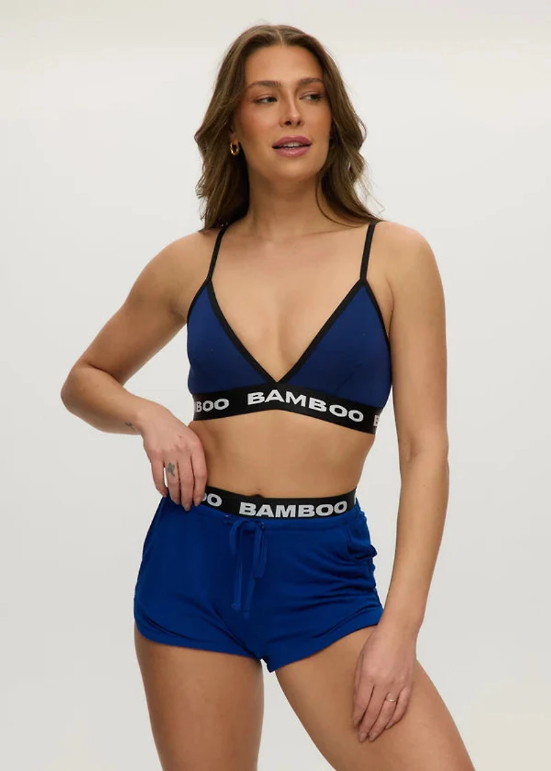 Navy convertible triangle bra