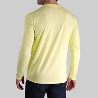 Luxury Heathered Light Yellow Long Sleeve Sweater