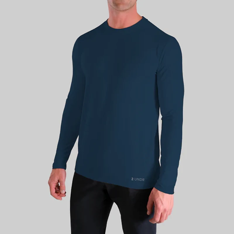 Luxury Pacific Navy Long Sleeve Sweater