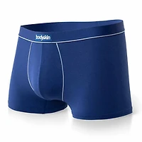 3 Boxers courts Daily : Gris mix, noir et rouge bleu royal