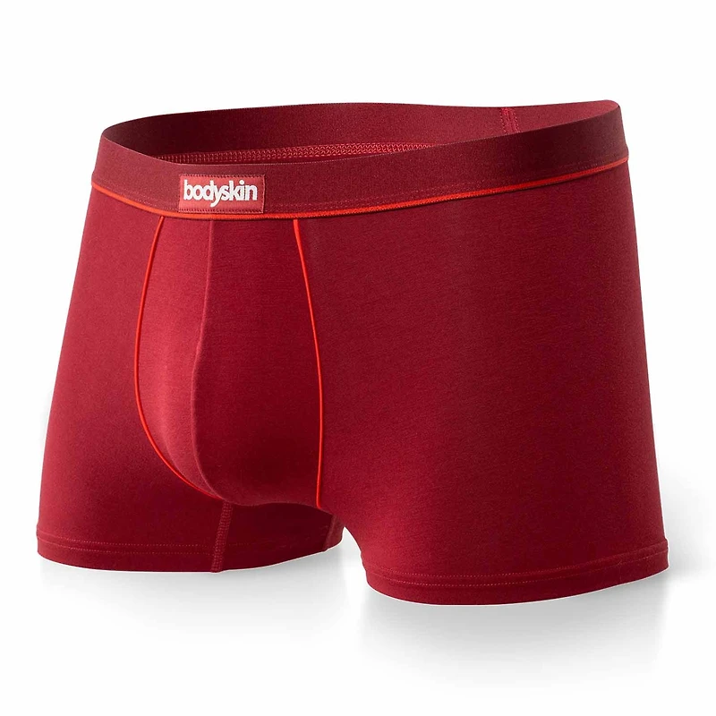 3 Boxers courts Daily : Gris mix, noir et charocal bordeaux