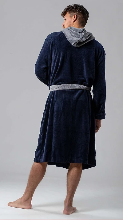 Robe de chambre Wanted Navy Contrast Grey Hood