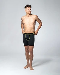 Boxer Renew : Semi-compression Noir & Lime