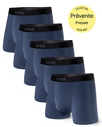 Pack#3 : 5 boxers courts Max 5X Bleu Nautique