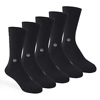 5 chaussettes mi-mollet: Noir