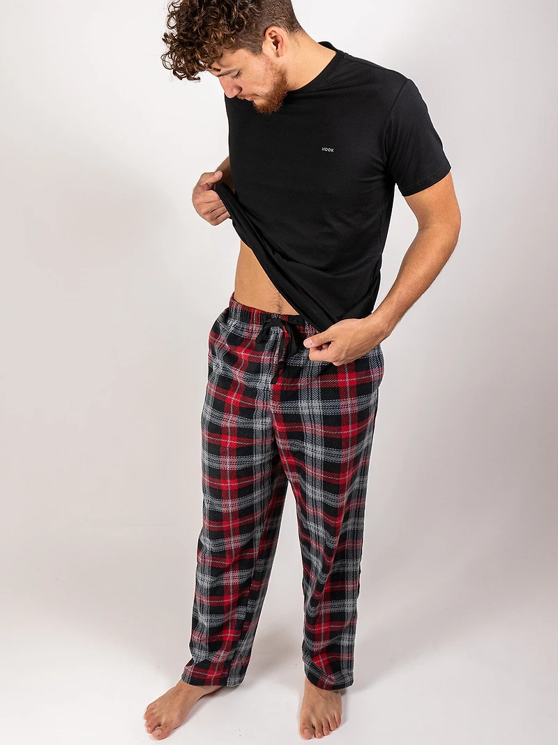 Flannel Trousers - Red Check