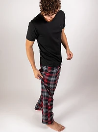 Flannel Trousers - Red Check