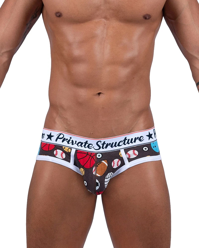 Slip Private Structure mini brief Ball Game brown