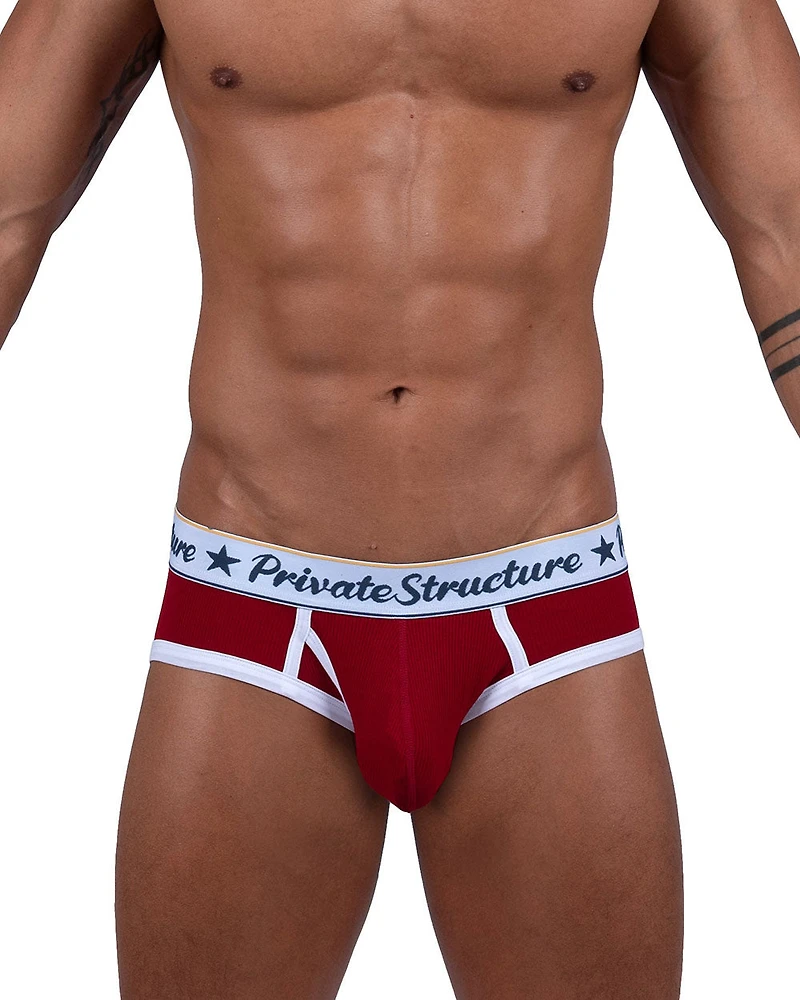 Slip Private Structure mini brief Rumba Red