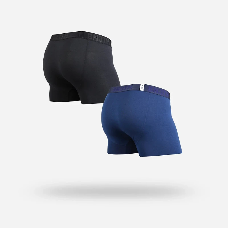 Pack de 2 boxers courts Classic Black and Navy