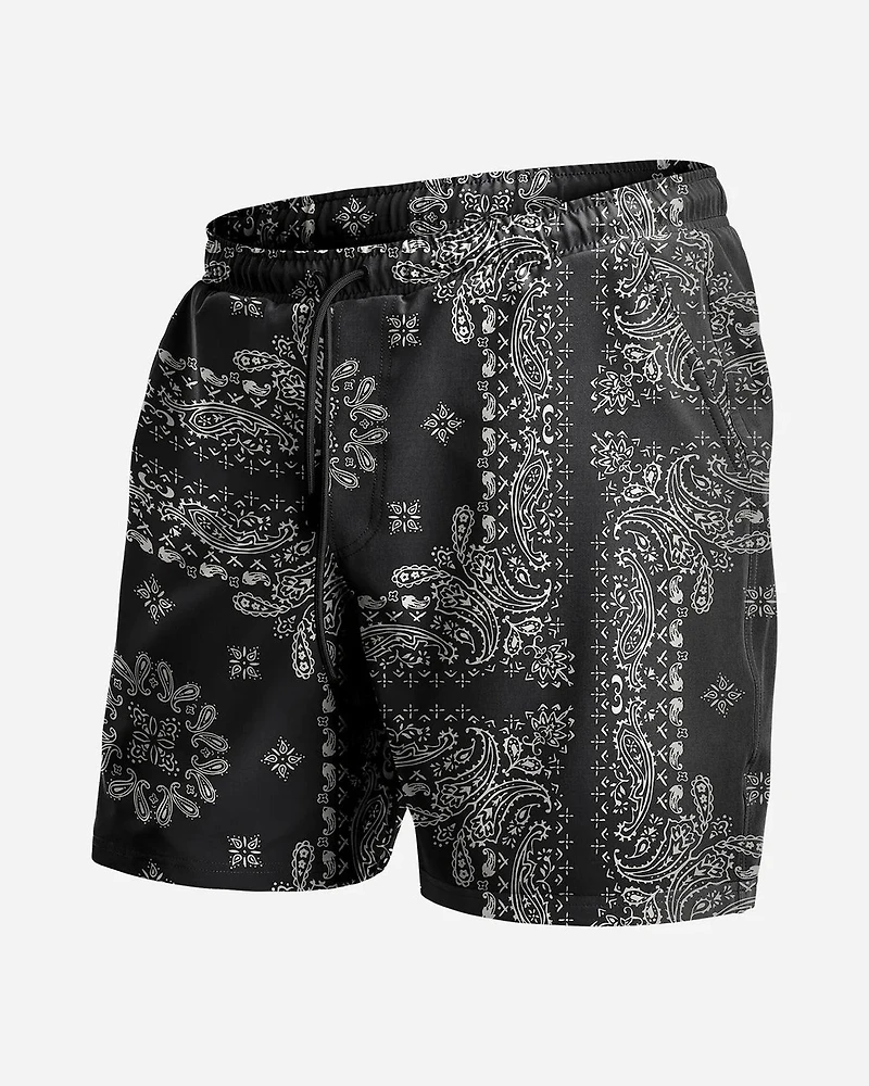 Maillot Agua Volley 2N1 7" BANDANA-BLACK