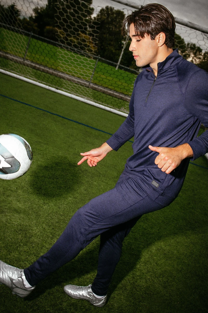 Pantalon jogging Peakdaze performant en maille douce MARITIME HEATHER