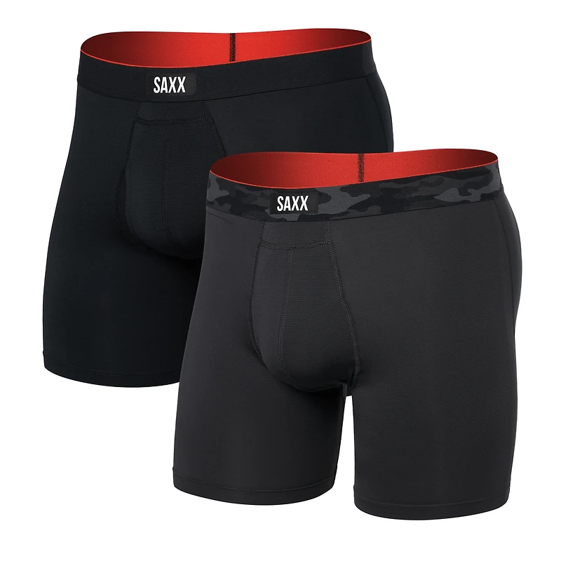 Pack of 2 Multi Sport Mesh boxers REMOTE CAMO WB/BLACK