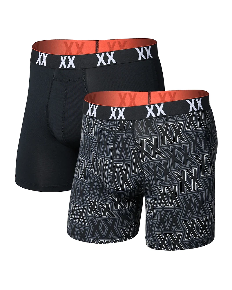 Pack of 2 Multi-Sport Mesh Boxers XXCELLENCE/BLACK