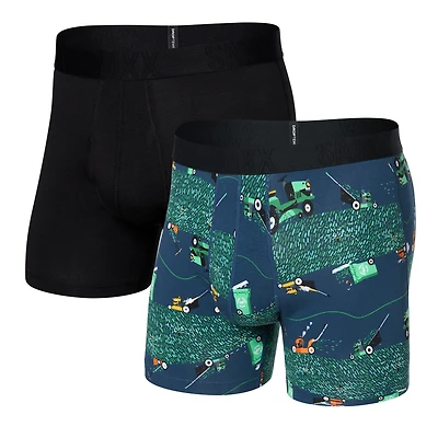 2-Pack DROPTEMP™ COOLING COTTON SHORT FIT/BLACK Boxer Briefs