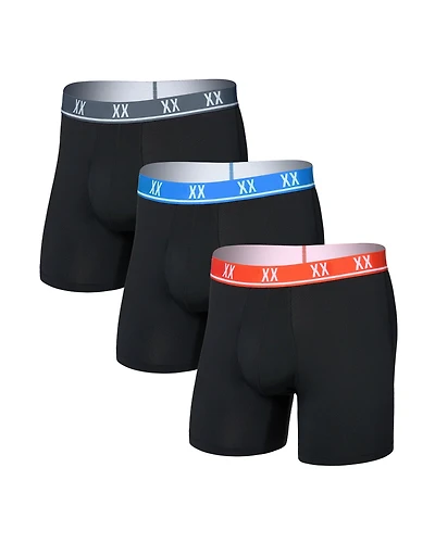 Pack de 3 boxers ESSENTIAL PERFORMANCE BLACK- VERM WB/BLUE WB/TURB WB