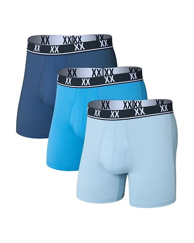 Pack de 3 boxers ESSENTIAL PERFORMANCE DK DENIM/RVR BLUE/BLUE FG