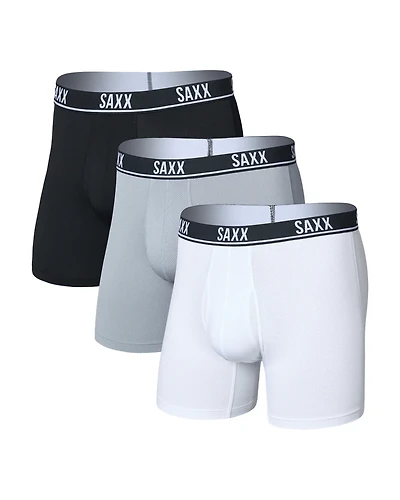 Pack de 3 boxers ESSENTIAL PERFORMANCE BLANC/TRADEWINDS/NOIR