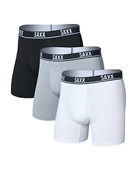 Pack de 3 boxers ESSENTIAL PERFORMANCE BLANC/TRADEWINDS/NOIR