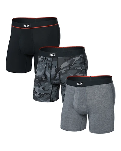 Vibe Xtra 3-Pack Boxers Camo/Heather Grey/Black