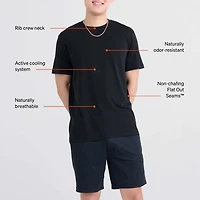 T-shirt DROPTEMP™ COOLING COTTON BLACK