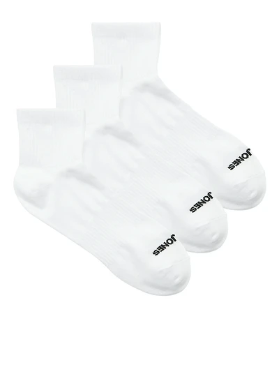 Pack de 3 paires de chaussettes courtes Luca White